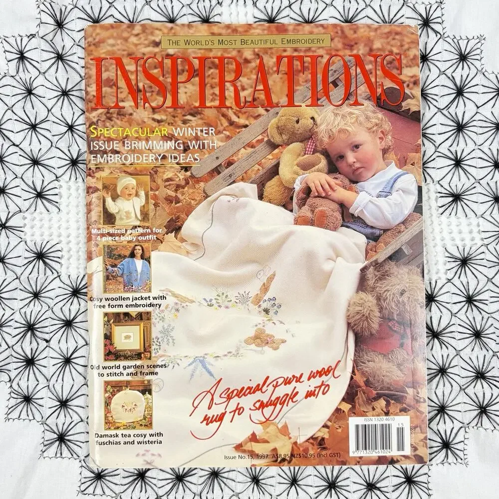 Inspirations Embroidery Magazine 1997 Issue 15 Floral Cottage Patterns